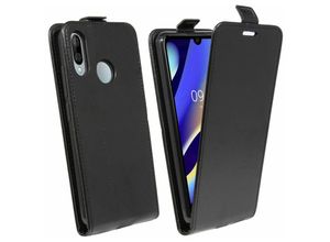 4251678465479 - cofi1453® Flip Case kompatibel mit WIKO VIEW 3 LITE Handy Tasche vertikal aufklappbar Schutzhülle Klapp Hülle Schwarz - Schwarz