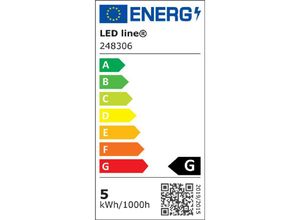 4251678466629 - Led Line - 1x GU10 5W led Leuchtmittel 50° smd 2700K Warmweiß 410 Lumen Spot Strahler Einbauleuchte Energiesparlampe Glühlampe