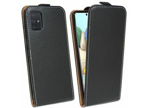 4251678467107 - cofi1453® Flip Case kompatibel mit Samsung Galaxy A71 (A715F) Handy Tasche vertikal aufklappbar Schutzhülle Klapp Hülle Schwarz - Schwarz