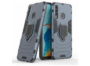 4251678468647 - cofi1453® Ring Armor Kickstand Panzerhülle Bumper kompatibel mit Samsung Galaxy A10 (A105F) Silikon Hard Case Hülle Zubehör Tasche Panzerschale