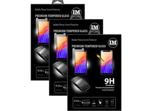 4251678475591 - cofi1453 3X Panzer Schutz Glas 9H Tempered Glass Display Schutz Folie Display Glas Screen Protector kompatibel mit Y5P