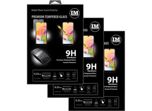 4251678476741 - cofi1453 3X Panzer Schutz Glas 9H Tempered Glass Display Schutz Folie Display Glas Screen Protector kompatibel mit Samsung Galaxy A01 (A015F)