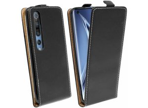 4251678477106 - cofi1453® Flip Case kompatibel mit XIAOMI MI 10 PRO Handy Tasche vertikal aufklappbar Schutzhülle Klapp Hülle Schwarz - Schwarz