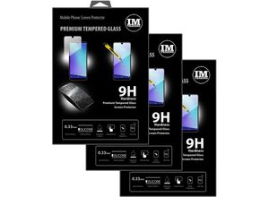 4251678478028 - - cofi1453 3X Panzer Schutz Glas 9H Tempered Glass Display Schutz Folie Display Glas Screen Protector kompatibel mit zte blade A5 2020