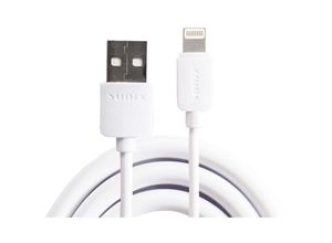 4251678478202 - Usb iOS 3A Datenkabel Ladekabel Smartphone Fast Charge Snyc Schnellladekabel kompatibel mit iPhone 11 pro max xr xs se 2020 weiß - Sunix