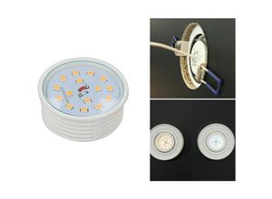 4251678486559 - Led Line - 5W Slim led Einbauleuchte Warmweiß 400lm 20mm Höhe 230V Ø50mm Einbaustrahler Dimmbar