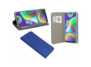 4251678489086 - cofi1453 Buch Tasche Smart kompatibel mit SAMSUNG GALAXY M30S ( M307F ) Handy Hülle Etui Brieftasche Schutzhülle mit Standfunktion Kartenfach Blau