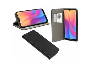 4251678489291 - cofi1453® Buch Tasche Smart kompatibel mit XIAOMI REDMI 8A Handy Hülle Etui Brieftasche Schutzhülle mit Standfunktion Kartenfach Schwarz