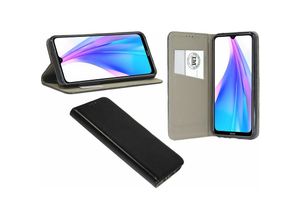 4251678492130 - cofi1453® Elegante Buch-Tasche Hülle Smart Magnet kompatibel mit XIAOMI REDMI NOTE 8T Leder Optik Wallet Book-Style Cover Schale in Schwarz