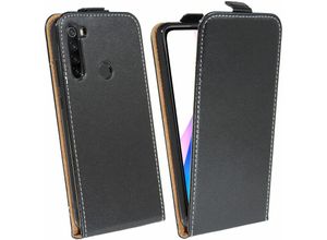 4251678494950 - cofi1453® Flip Case kompatibel mit XIAOMI REDMI NOTE 8T Handy Tasche vertikal aufklappbar Schutzhülle Klapp Hülle Schwarz - Schwarz