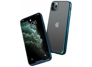 4251678495117 - cofi1453 ELECTRO MATT Silikon Hülle Cover Bumper Zubehör kompatibel mit iPhone 11 Pro Max Schutzhülle Soft Case Schutz Hellblau