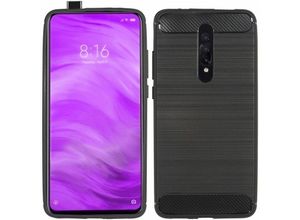 4251678496480 - cofi1453® Silikon Hülle Carbon kompatibel mit Xiaomi Mi 9T   9T Pro TPU Case Soft Handyhülle Cover Schutzhülle Schwarz - Schwarz