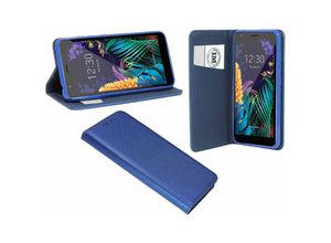 4251678498040 - cofi1453® Buch Tasche Smart kompatibel mit LG K30 (2019) Handy Hülle Etui Brieftasche Schutzhülle mit Standfunktion Kartenfach Blau