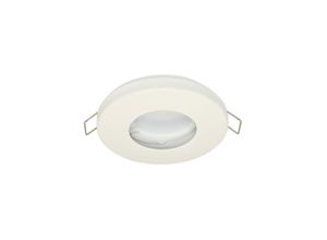 4251678498897 - Feuchtraum Slim IP20 44 Einbaustrahler GU10 Einbaurahmen Downlight Wasserdicht Ø60mm Bohrloch Aluminium inkl GU10 Fassung für LED Leuchtmittel