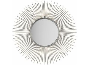 4251682207737 - Beliani - Wandspiegel Silber ø 80 cm Rund Mandala Glamour Modern - Silber