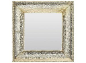 4251682210386 - Beliani - Wandspiegel Gold 60 x 60 cm Quadratisch Glamouröse Modern