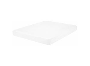 4251682223027 - Beliani - Doppelter Foam Matratze Weiß 140 x 200 cm Ergonomische Schaumstoff Medium Härtegrad