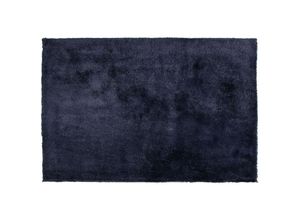 4251682224307 - Beliani - Teppich Blau 140 x 200 cm Shaggy in rechteckiger Form Getuftet Klassisch