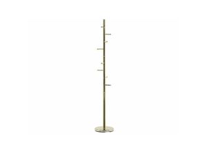 4251682224956 - Beliani - Kleiderständer Gold Edelstahl 174 cm Modern Stilvoll Praktisch 8 Haken Flur - Gold