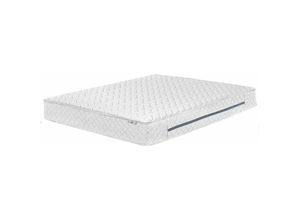 4251682236300 - Beliani - Matratze Weiß Taschenfedern Memory Foam 140x200 cm fest (H3) mit abnehmabrem Bezug atmungsaktiv versteppt rechteckig Moderner Look