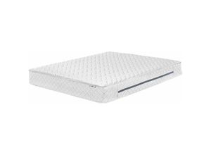 4251682236324 - Beliani - Matratze Weiß Taschenfedern Memory Foam 180x200 cm fest (H3) mit abnehmabrem Bezug atmungsaktiv versteppt rechteckig Moderner Look