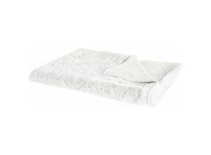 4251682247511 - Beliani - Kuscheldecke Weiß Acryl   Polyester 150 x 200 cm Shaggy Schlafzimmer Wohnzimmer - Weiß