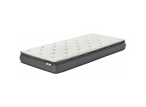 4251682250061 - Beliani - Doppelter Schaum Memory Foam Matratze 90 x 200 cm Bambusbezug Viskoelastisch Medium Härtegrad für Kinder Schlafzimmer