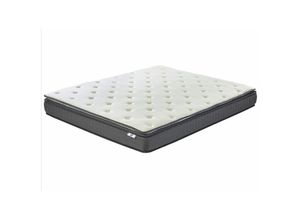 4251682250122 - Doppelter Schaum Memory Foam Matratze 160 x 200 cm Bambusbezug Viskoelastisch Hard Härtegrad Schlafzimmer