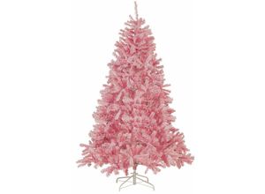 4251682269827 - Beliani - Weihnachtsbaum 210 cm Rosa aus Kunststoff mit Ständer Weihnachtszeit Weihnachten Wohnzimmer Modern - Rosa