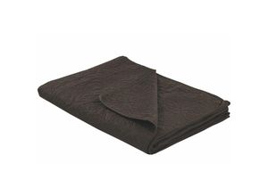 4251682277884 - Beliani - Tagesdecke Braun aus Polyester 140 x 210 cm mit geprägtem Muster Bettüberwurf Dekorativ für Doppelbett Schlafzimmer modernes Bettzeug