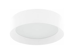 4251682281379 - Beliani - led Deckenleuchte Weiß Metall Acryl Rund Flach Warmweiß Modern Unterputzmontage für Wohnzimmer Küche Bad Schlafzimmer Esszimmer Flur - Weiß