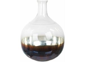 4251682286626 - Beliani - Blumenvase Schillernd   Mehrfarbig 40 cm aus Glas mit glänzender Oberfläche Handgefertigt Wohnartikel Zubehör Dekogefäß Modern - Bunt