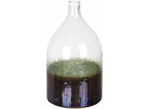 4251682286657 - Beliani - Blumenvase Schillernd   Mehrfarbig 36 cm aus Glas mit glänzender Oberfläche Handgefertigt Wohnartikel Zubehör Dekogefäß Modern