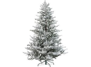 4251682289016 - Künstlicher Weihnachtsbaum Grün und Weiß 210 cm mit Kunstschnee Schneebedeckt Weihnachtsdeko