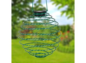 4251699803038 - Buri - led Solar-Spirallaterne 22cm Lampion Spirale Solarlampe Hängelaterne Gartendeko