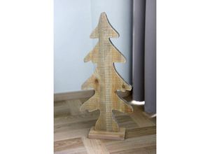 4251699808217 - Buri - Holz-Weihnachtsbaum 285x65x10cm Tannenbaum Weihnachtsdeko Dekotanne Tischdeko