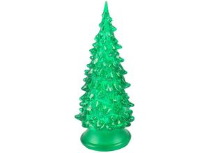 4251699808996 - Buri - led Tannenbaum mit Farbwechsler 14cm Winterdeko Weihnachtsbaum Leuchttanne Deko - grün