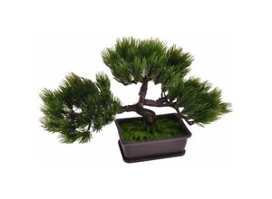 4251699811422 - Buri - Künstlicher Bonsai-Baum im Topf 26x21x13cm Kunstpflanze Tischdeko Fensterdeko