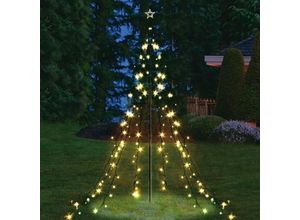 4251699814515 - Buri - Garten-Lichterpyramide mit 200 LEDs Lichterkette Beleuchtung Lichternetz