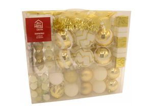 4251699814973 - Buri - Weihnachts-Baumschmuck-Set 100-tlg Christbaumkugeln Weihnachtsdeko