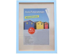 4251699815345 - Buri - Holz-Fotorahmen 21x297cm 2er Pack Fotos Photo Rahmen Dekoration Haushalt wohnen - hellblau