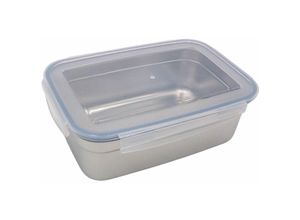 4251699818254 - Buri - Edelstahl Frischhaltedose 350ml Vorratsdose Brotdose Lunchbox Klickverschluss