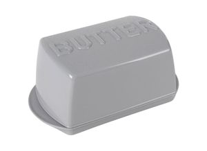 4251699820929 - Buri - Butterdose Butterglocke Butterbehälter Butterschale Vorratsdose Aufbewahrungsbox-hellgrau
