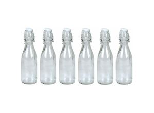 4251699821070 - Buri - Drahtbügelflasche 6er-Set 025 Liter Glasflasche Bügelflaschen Bügelverschluss