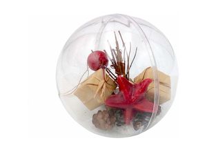 4251699824187 - Buri - Weihnachtsbaumkugel befüllt 12cm Weihnachtsdeko Christbaumschmuck Bastelmaterial