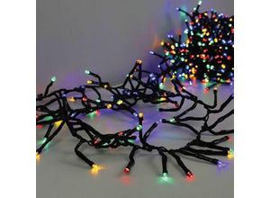 4251699825375 - Buri - led Cluster-Lichterkette 768 LEDs Bunt Büschellichterkette Weihnachtsbeleuchtung Außenbeleuchtung Balkon Garten Dekoration Beleuchtung