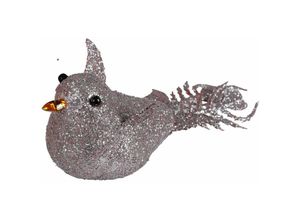 4251699827355 - Buri - Weihnachtsbaumschmuck Vogel mit Glitter 4er-Set Christbaumschmuck Weihnachtsdeko