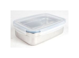 4251699833240 - Buri - Lunchbox Edelstahl Klickverschlussdeckel 125 l Dosen Behälter Frischhalten Obst