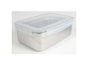 4251699833271 - Buri - Lunchbox Edelstahl Klickverschlussdeckel 28 l Dosen Behälter Frühstück Speisen