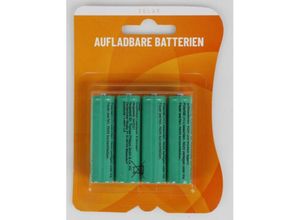 4251699840095 - Buri - 12x 4er-Set aa Aufladbare-Batterien Akkus für Solarlampen 600mAh 12V